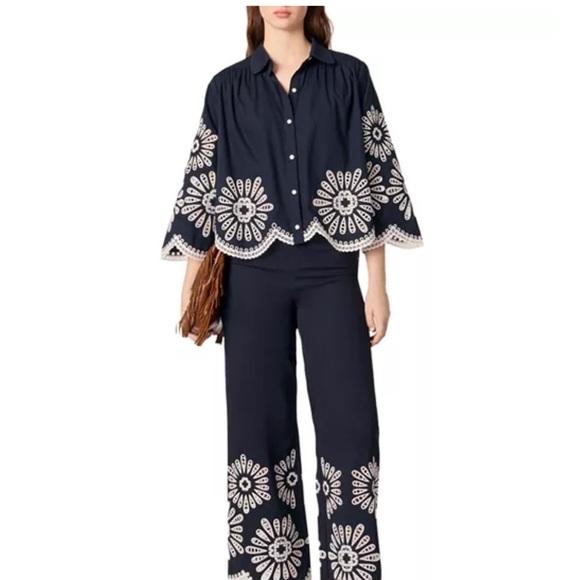 Maje
Crochet Detail Cropped Shirt - Picture 6 of 15